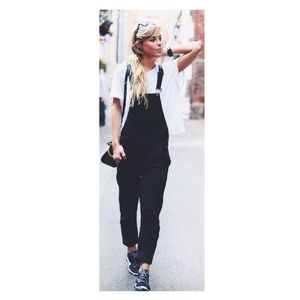 Levi's black overalls